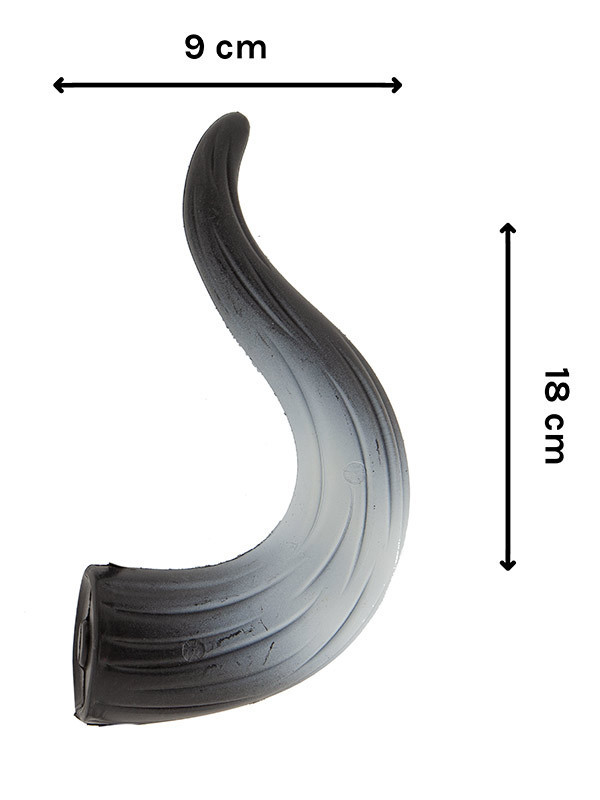 Cuernos toro de plástico medidas