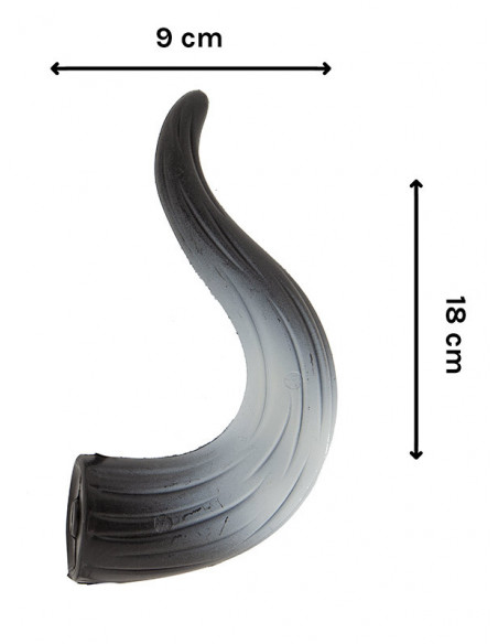 Cuernos toro de plástico medidas