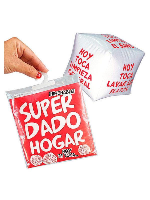 Dado hinchable broma reparto de tareas