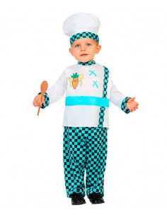 Disfraz de cocinero azul para bebé