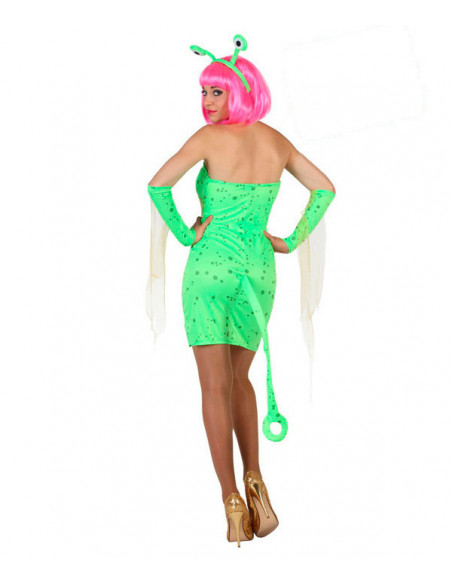 Disfraz alien sexy para mujer espalda