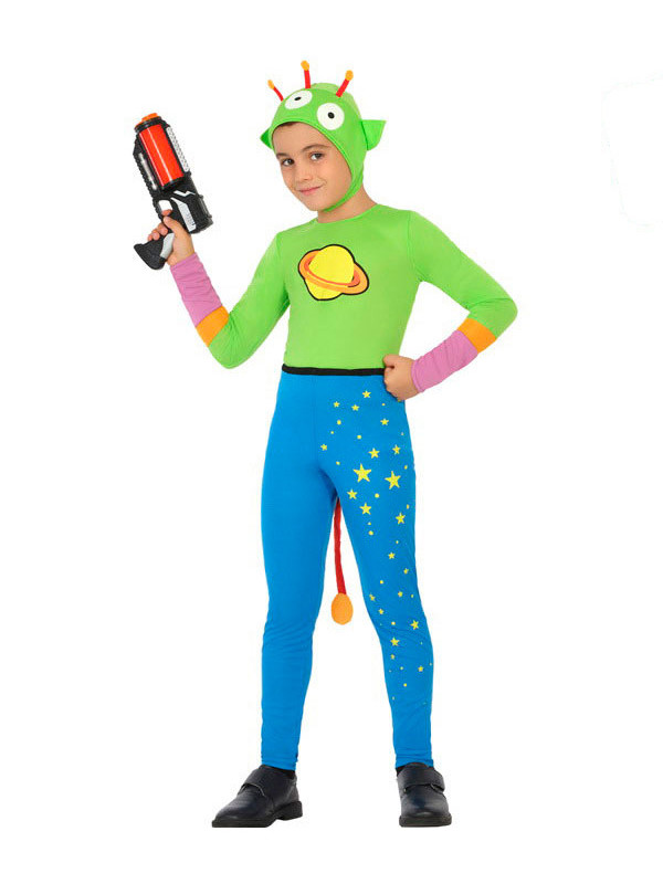 Disfraz alien verde para niño