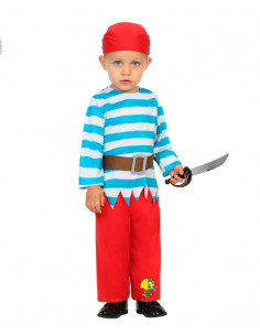 Disfraz pirata azul para bebé