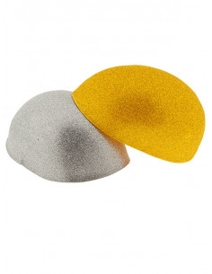 Casquete de goma eva purpurina