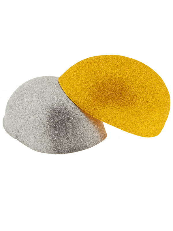 Casquete de goma eva purpurina