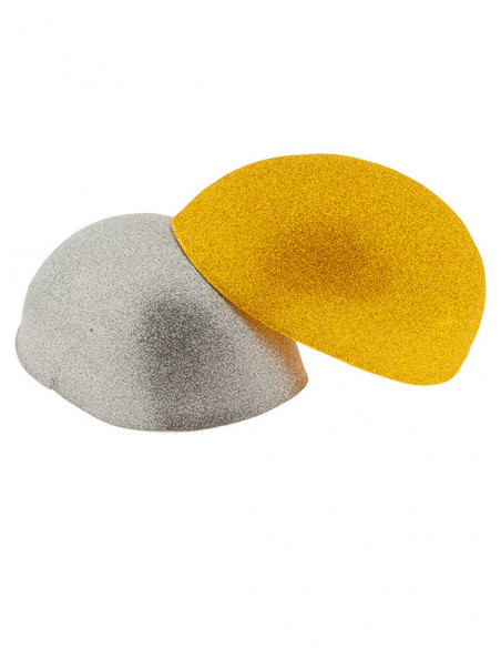 Casquete de goma eva purpurina