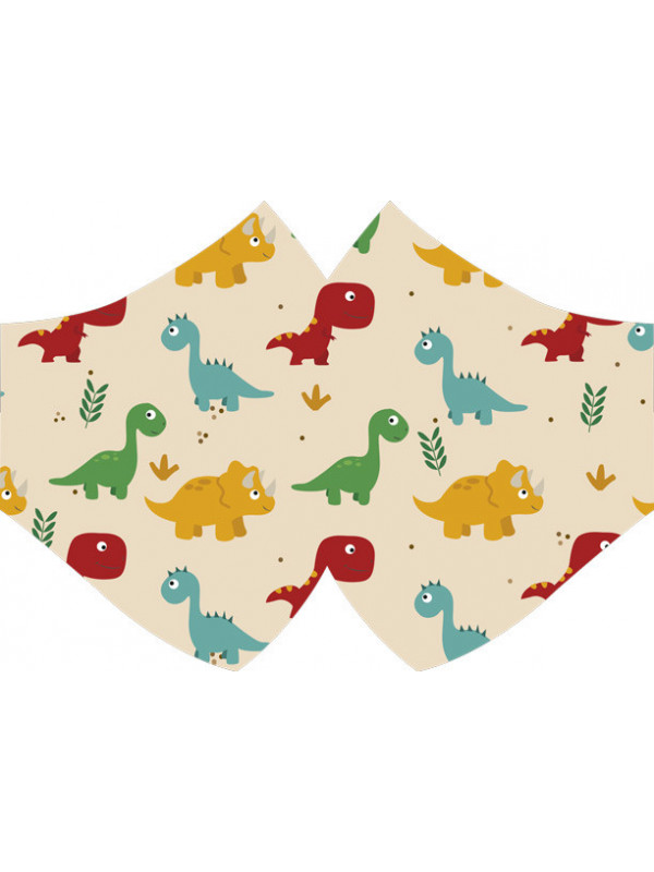 Mascarilla dinosaurios dibus infantil
