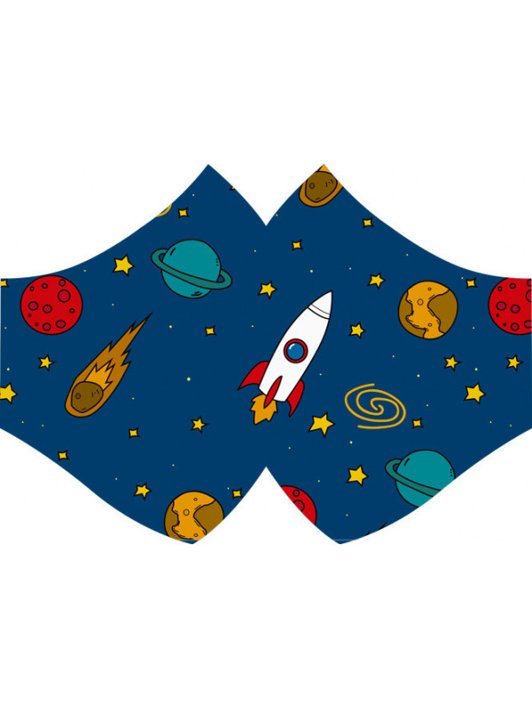 Mascarilla galaxia diseño