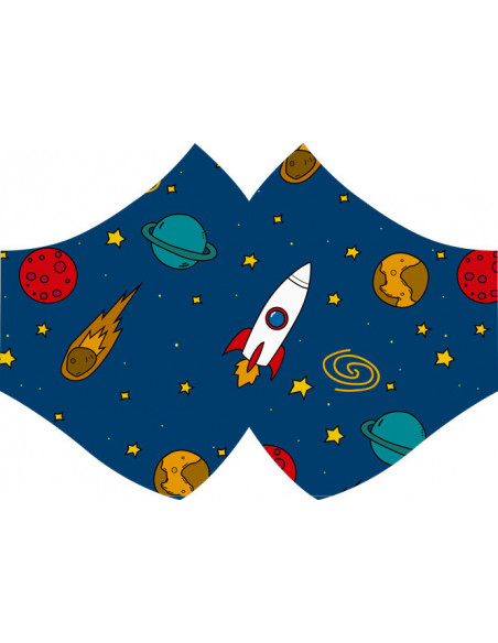 Mascarilla galaxia diseño