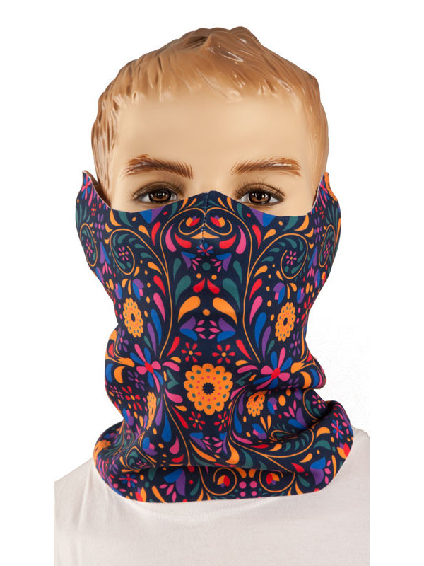 Braga mascarilla de flores