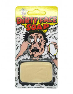 Jabón de broma color negro