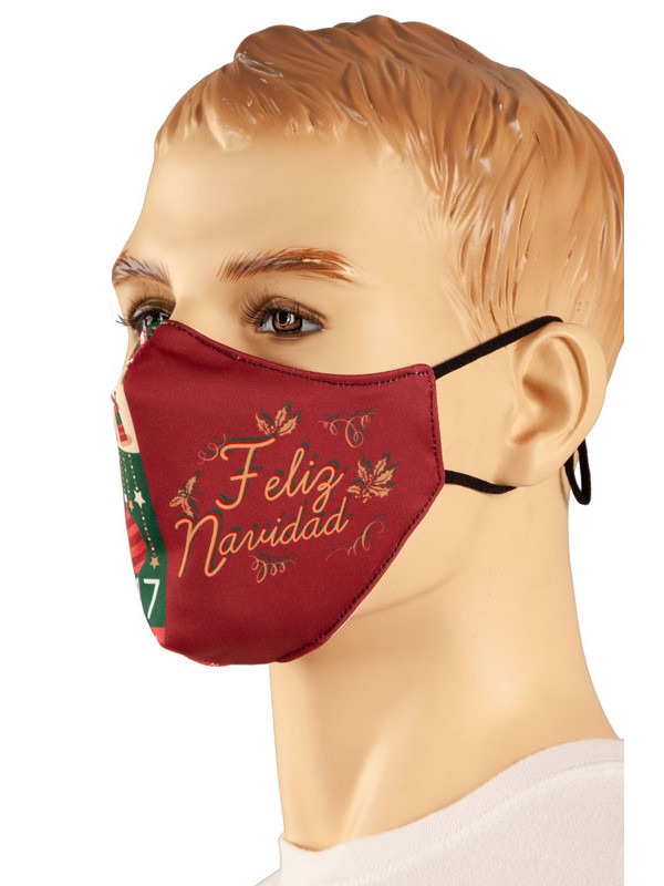 Mascarilla Feliz Navidad Adviento
