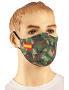 Mascarilla militar con bandera España