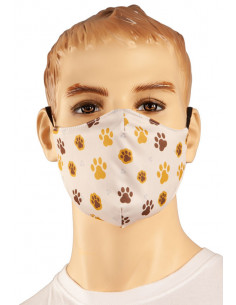 Mascarilla huellas de gato