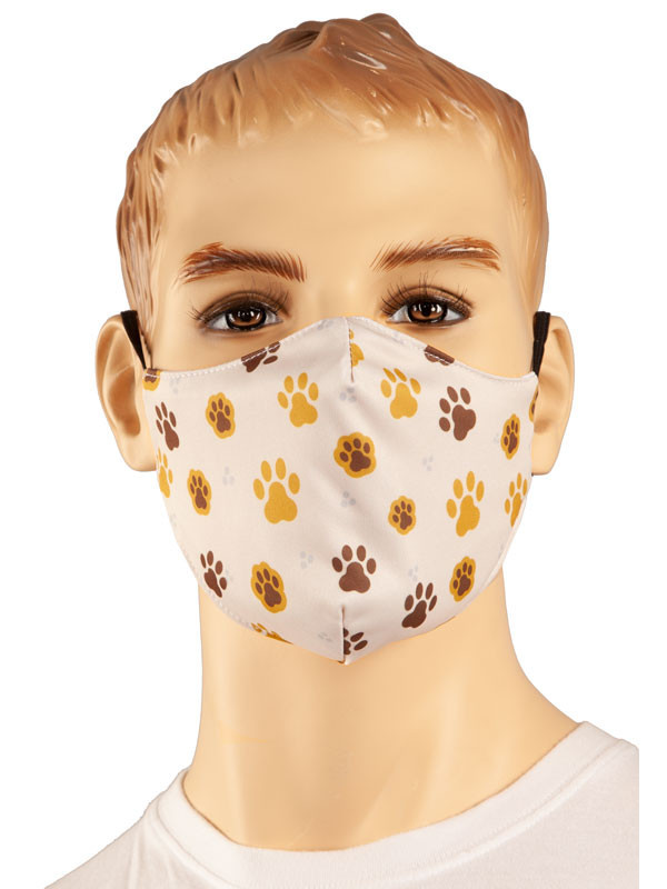 Mascarilla huellas de gato