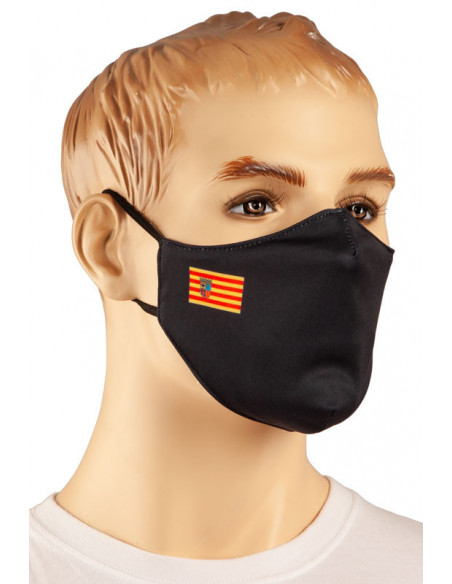 Mascarilla con bandera de Aragón