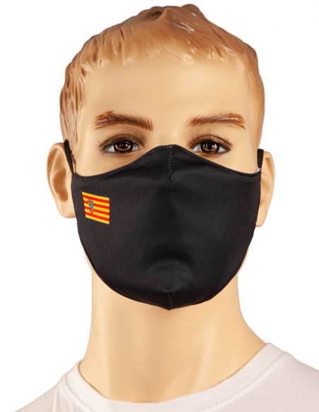 Mascarilla con bandera de Aragón