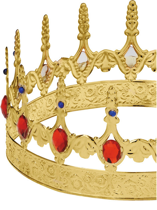 Corona rey metal detalle