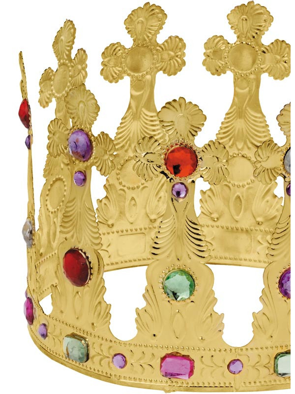 Corona de Rey metal detalle