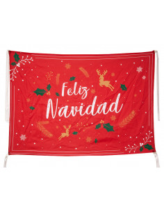 Balconera Feliz Navidad roja 2