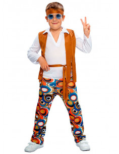 Disfraz hippie niño psicodélico
