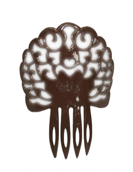 Peineta andaluza concha marron