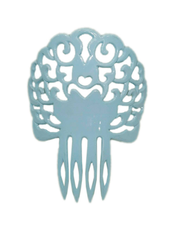 Peineta andaluza concha celeste