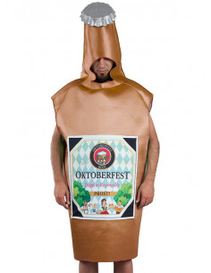 Disfraz botellín de cerveza adulto 2