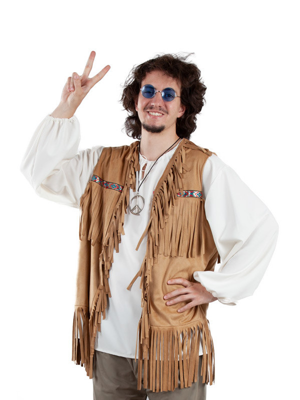 Chaleco hippie adulto