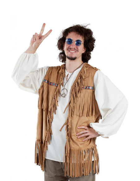 Chaleco hippie adulto
