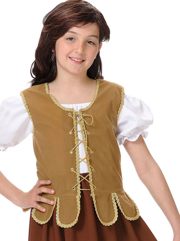 Disfraz tabernera niña cerca