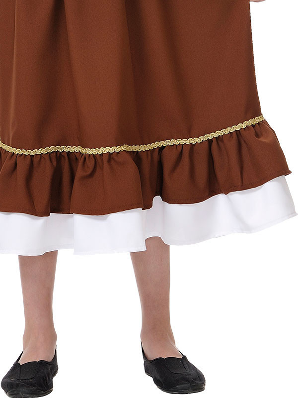 Disfraz tabernera niña falda