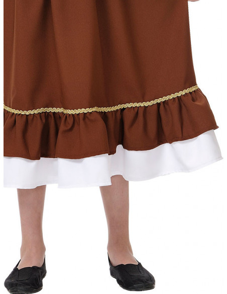 Disfraz tabernera niña falda