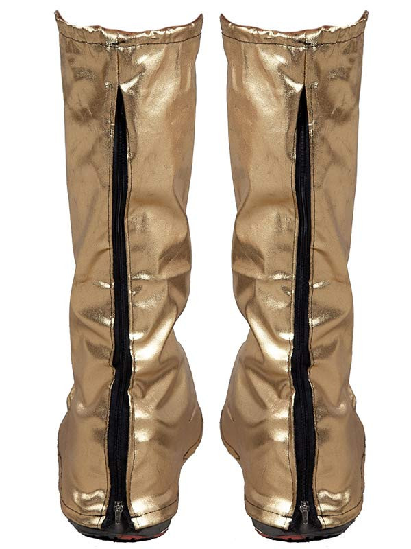 Cubrebotas metalizados oro trasera