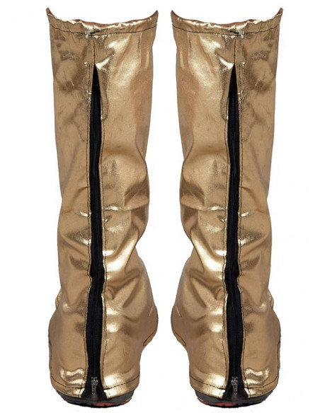 Cubrebotas metalizados oro trasera