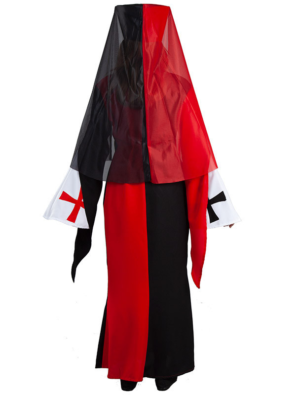 Disfraz sacerdotisa para mujer espalda