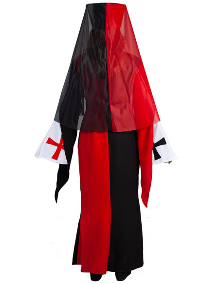 Disfraz sacerdotisa para mujer espalda