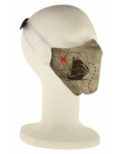 Mascarilla Mapa pirata 2