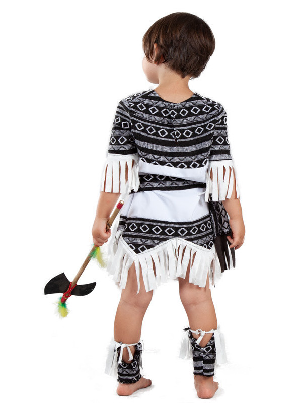 Disfraz india cherokee bebé espalda