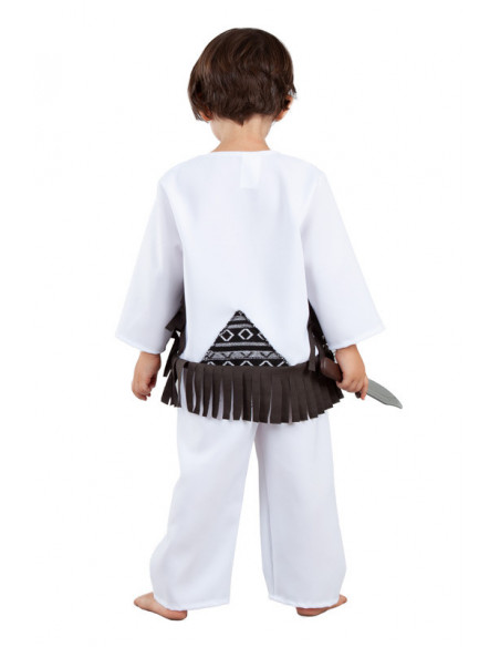 Disfraz indio cherokee para bebé espalda
