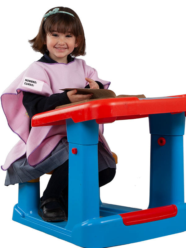 Poncho-manta para el colegio...