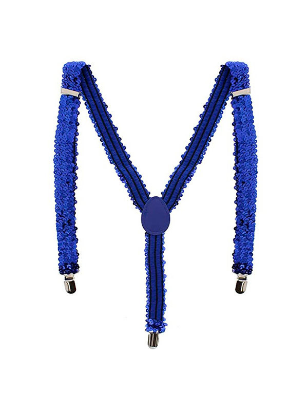 Tirantes lentejuelas azul