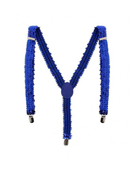 Tirantes lentejuelas azul