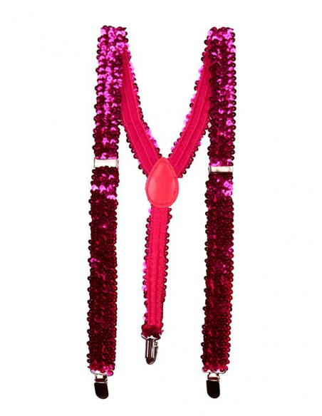 Tirantes lentejuelas fucsia