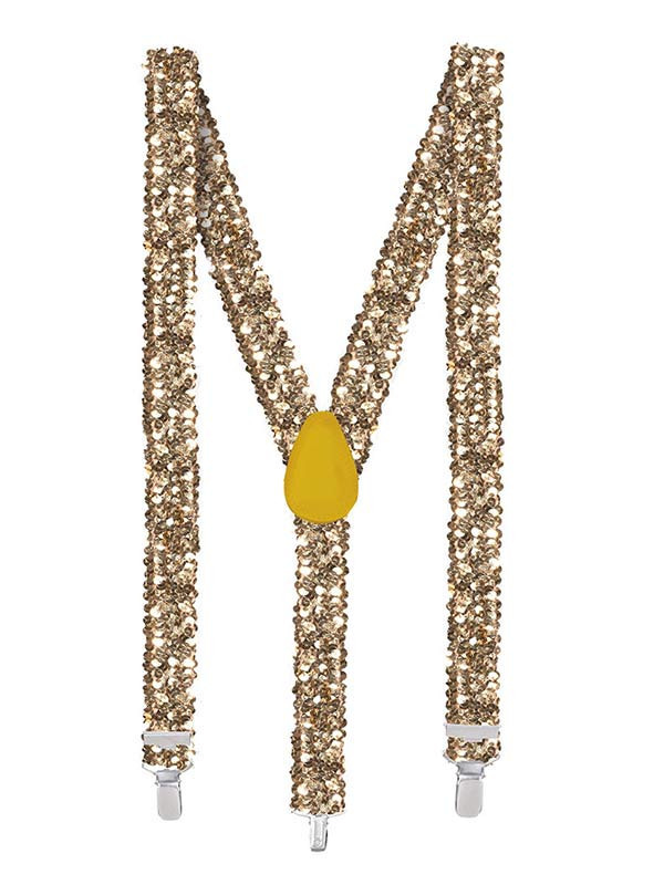 Tirantes lentejuelas oro