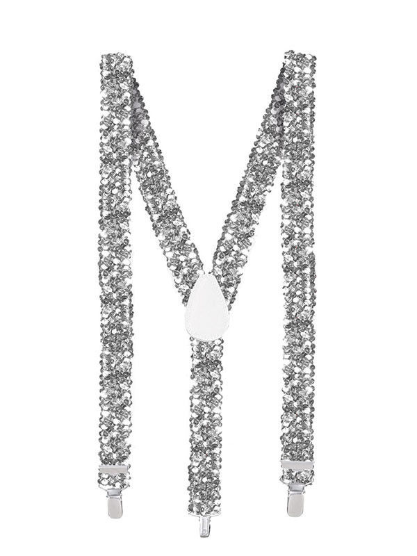 Tirantes lentejuelas plata