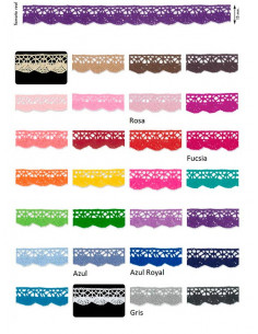 Puntilla bolillo algodón