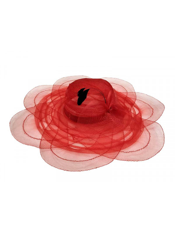 Sombrero pamela rojo