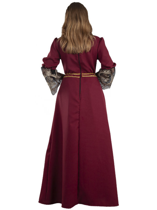 Disfraz dama medieval Leonor espalda