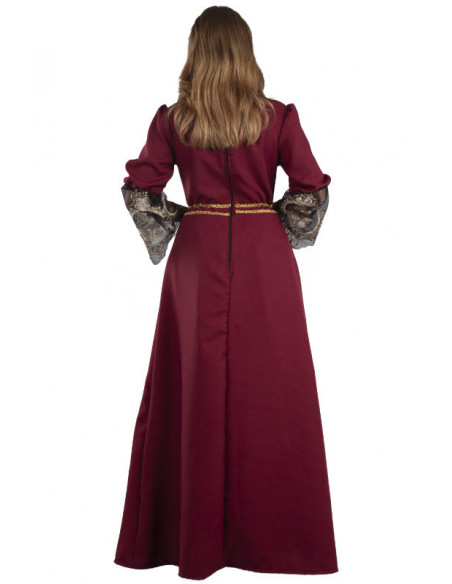 Disfraz dama medieval Leonor espalda